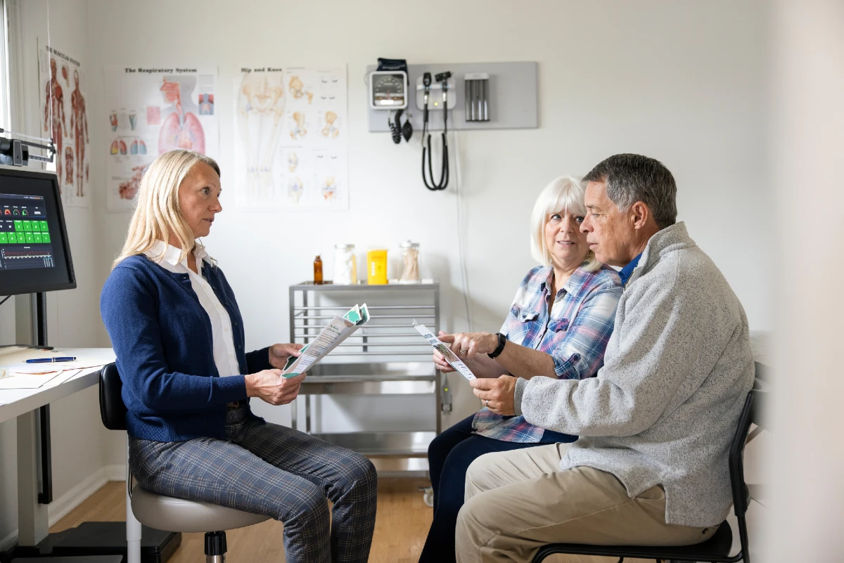 image depicting three people complaining on behalf of someone else.